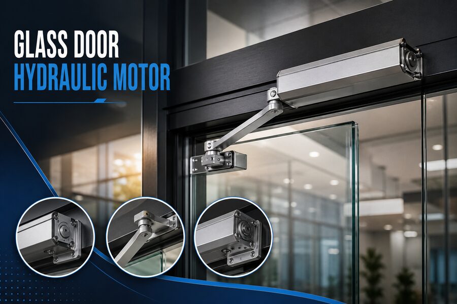 glass-door-hydraulic-motor