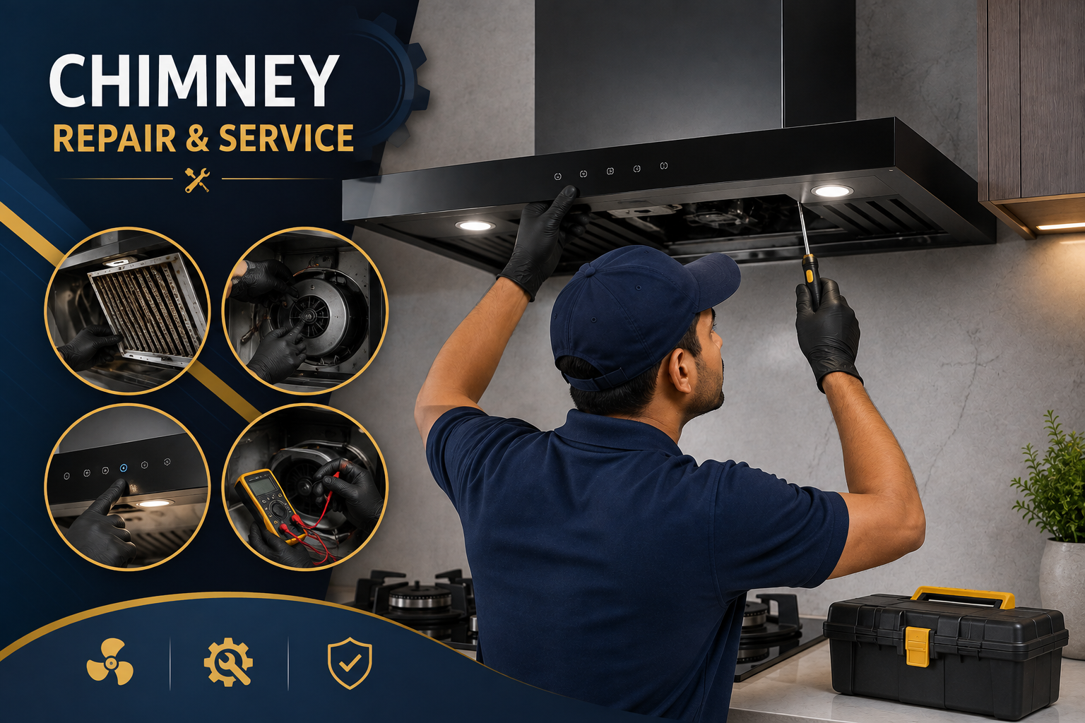 Chimney Repair & Service — technician testing components
