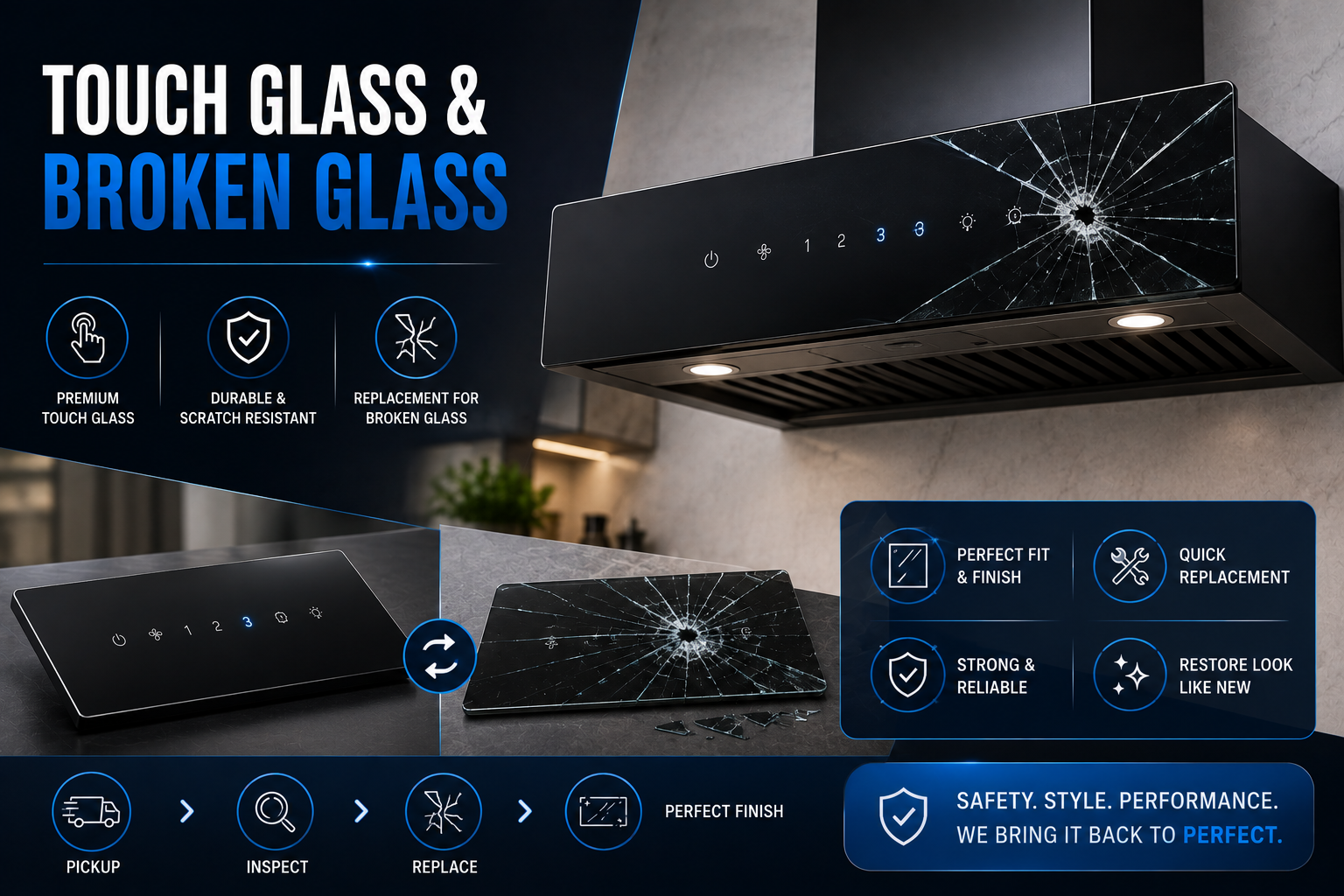 Touch Glass & Broken Glass Repair — touch panel service