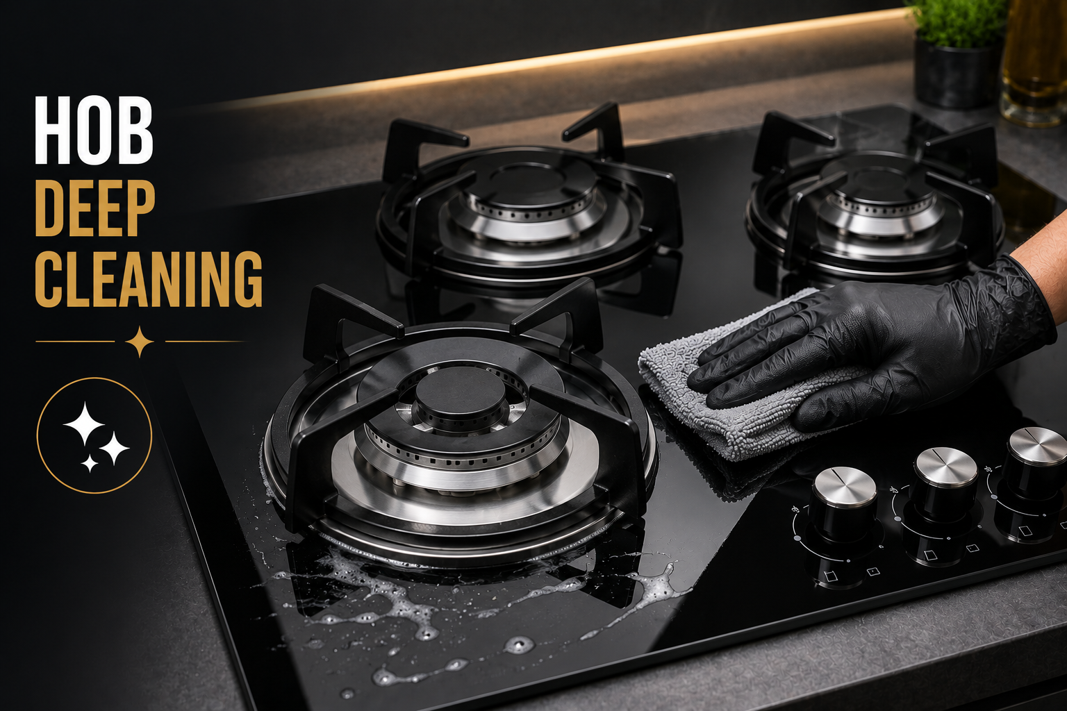 Hob Deep Cleaning — reassembly and flame calibration